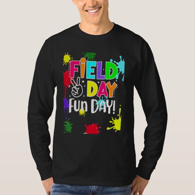 Camiseta Field Fun Day Squad School Trip Vibes Boys Girls T (Frente)