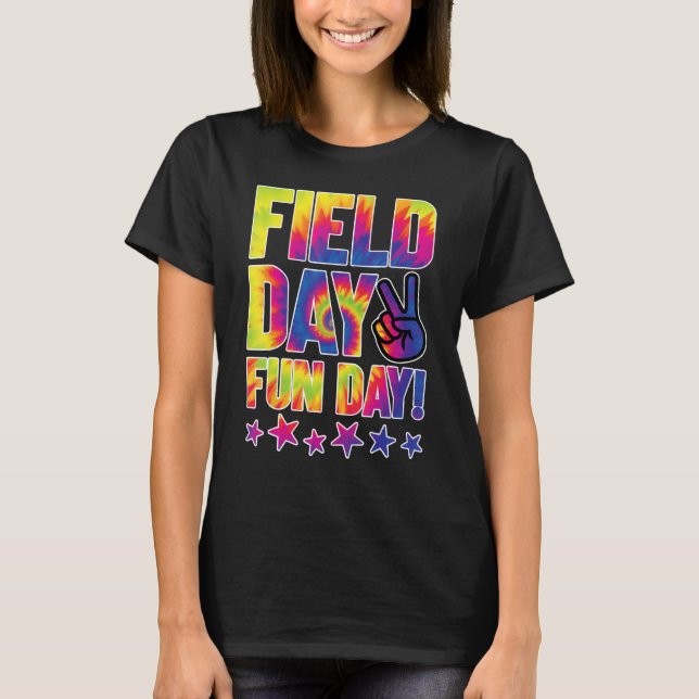 Camiseta Field Fun Day Squad School Trip Vibes Boys Girls T (Frente)
