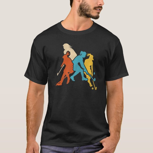 Camiseta Field Hockey Retro Vintage (Frente)