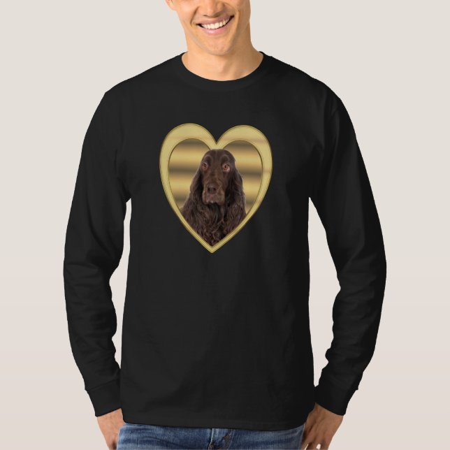 Camiseta Field Spaniel Dog  Dog Heart   Field Spaniel  2 (Frente)