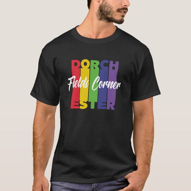 Camiseta Fields Corner Dorchester Primary (escuro) (Frente)