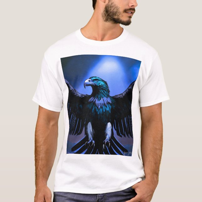 Camiseta Fierce Crystal Eagle – Wild Spirit Canvas Art (Frente)