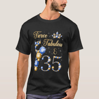 Camiseta Fierce Fabulous 35 Years 35Th Ballerina Dancer