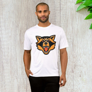 Camiseta Fierce Raccoon Mascot Bold Wild Animal Graphic