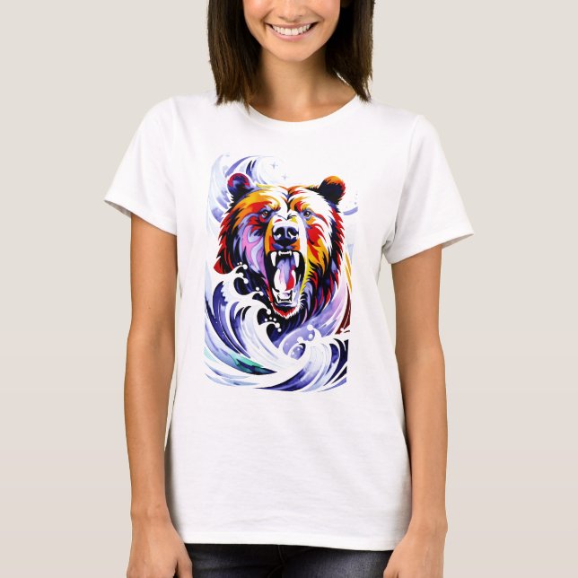 Camiseta Fierce Roaring Bear (Frente)