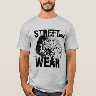 Camiseta Fierce Roaring Tiger Black and White Streetwear