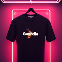 Camiseta Fiery Coachella – Um Design Cheio de Ener