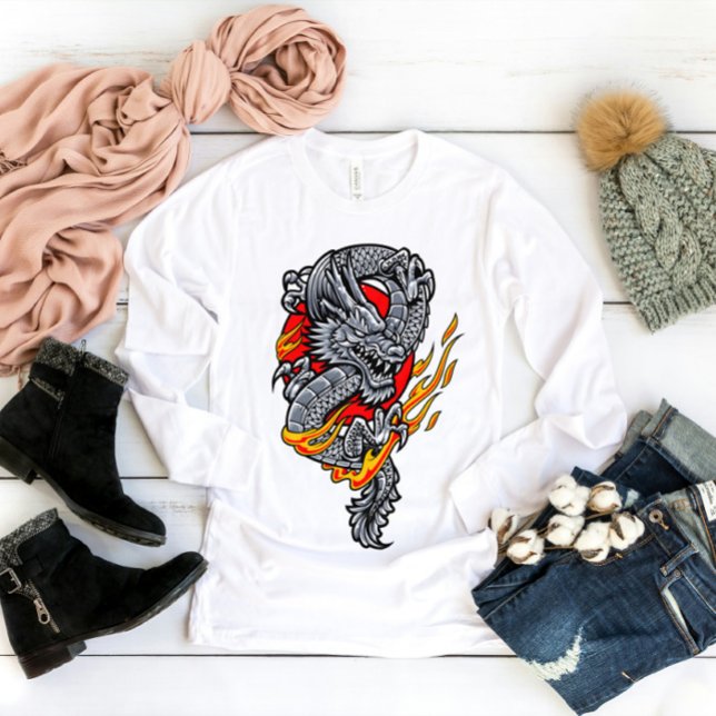 Camiseta Fiery Dragon (Criador carregado)