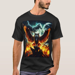 Camiseta Fiery Owl Moonrise