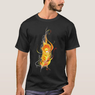 Camiseta Fiery Phoenix Feather Mythic Bird Ascensão de T