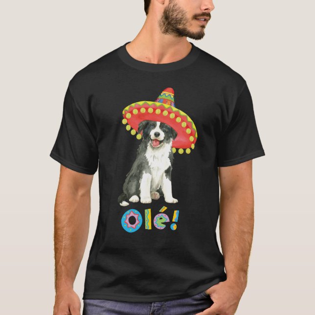 Camiseta Fiesta Border Collie (Frente)