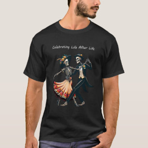 Camiseta Fiesta Dançando O Crânio Dos Mortos