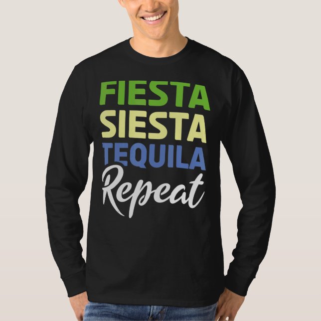 Camiseta Fiesta Mexicana Repete Tequila México Cinco Felize (Frente)