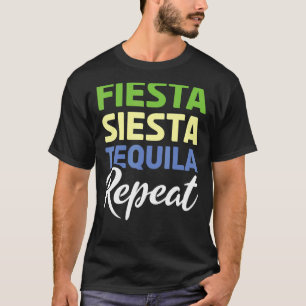 Camiseta Fiesta Mexicana Repete Tequila México Cinco Felize