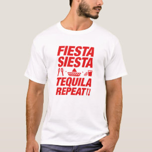 Camiseta Fiesta Siesta Tequila Repeat