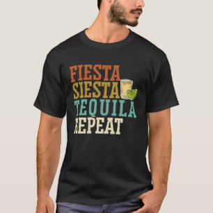 Camiseta Fiesta Siesta Tequila Repete Bebida Álcool