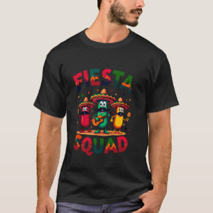 Camiseta Fiesta Squad Chili Pepper Guitar Maracas Cinco de