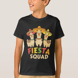 Camiseta Fiesta Squad Cinco De Mayo Llama Vamos Fiesta Mexi