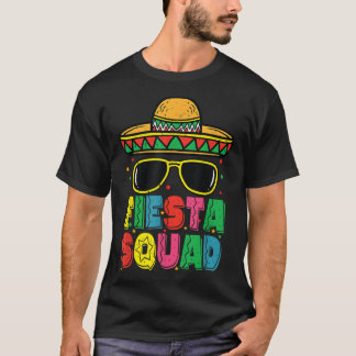 Camiseta Fiesta Squad Sombrero Cinco De Mayo Mexicano Fiest