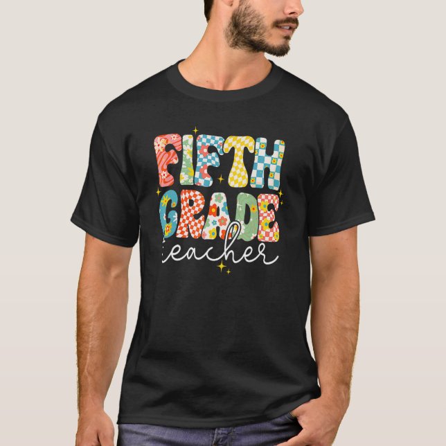 Camiseta Fifth Grade Teacher Happy First Day Back To School (Frente)