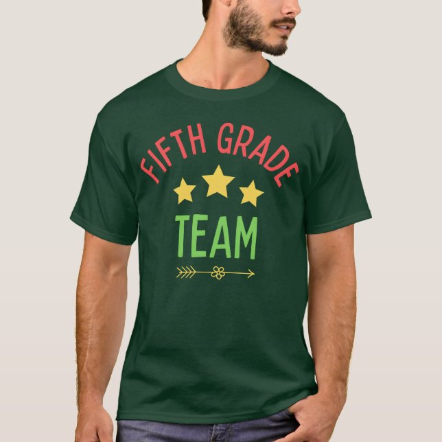 Camiseta Fifth Gradeeam Sports blue funny (Frente)