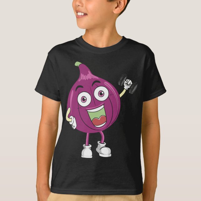 Camiseta Fig, Fruta, Traje De Figuras, Edifício De Arroz El (Frente)