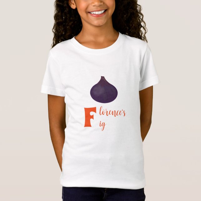Camiseta Fig-tastic Fashion para as iniciais F (Frente)