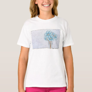 Camiseta Fígado Azul Flor-de-lis
