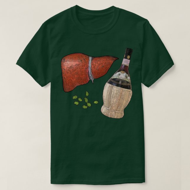 Camiseta fígado, feijão de fava e um bom chianti (Frente do Design)