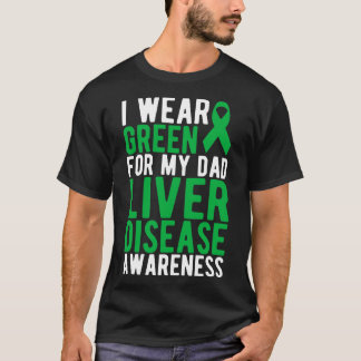 Camiseta Fígado visto verde para o prêmio de doença do fíga
