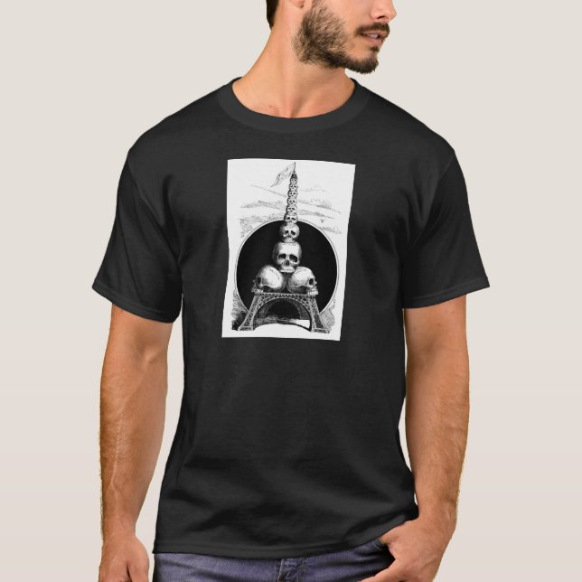 Camiseta Figaro. Uma torre Eiffel para o cemitério (Frente)