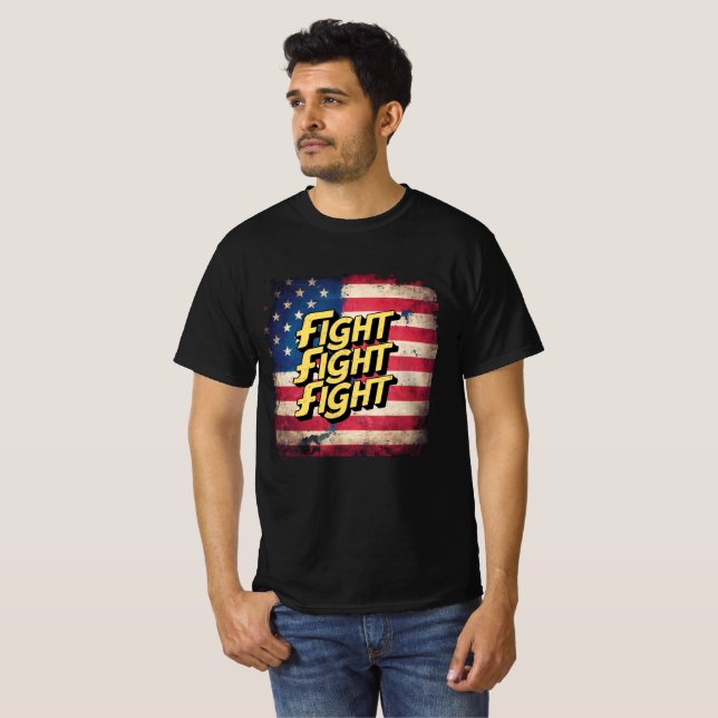 Camiseta Fight Fight Fight - élection Donal Trump (Frente Completa)