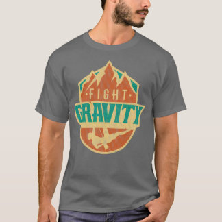 Camiseta Fight Gravity Mountain Wall Climbing T 