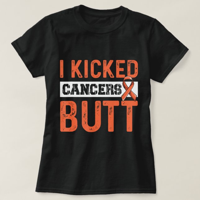 Camiseta Fight Leukemia Cote para um Sobrevivente de câncer (Frente do Design)