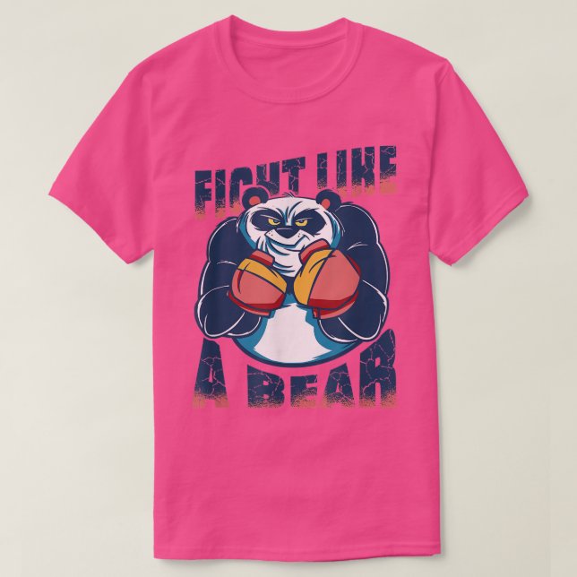 Camiseta Fight like a bear  (Frente do Design)