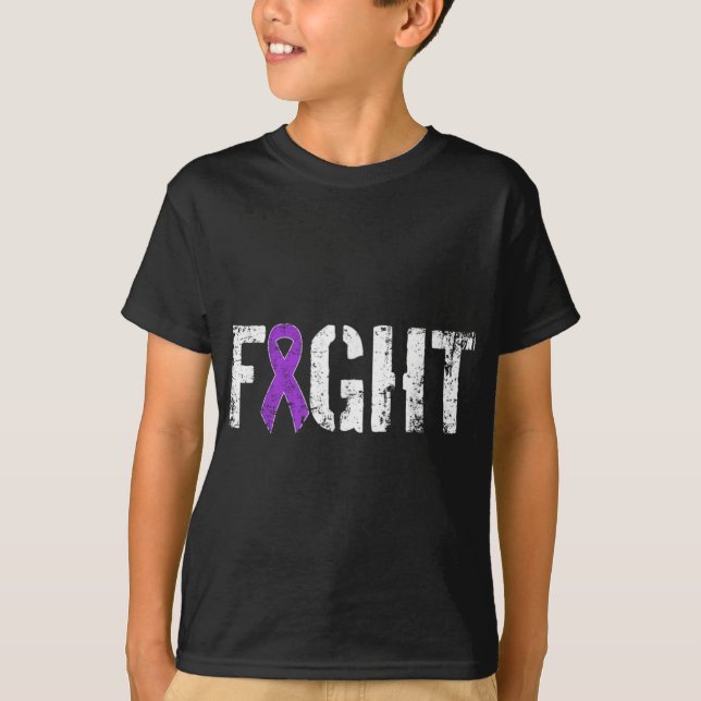 Camiseta Fight Pancreatic Cancer Military Style Awareness  (Frente)