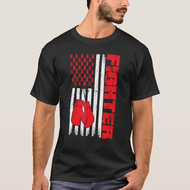 Camiseta Fighter Boxing, USA Kick Boxing, US Boxing, Americ (Frente)