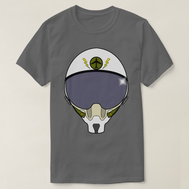 Camiseta Fighter Pilot Helmet  (Frente do Design)