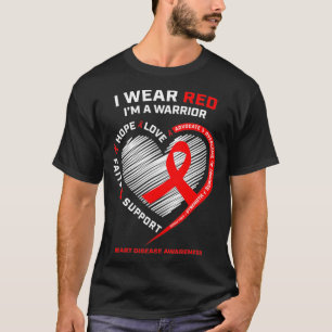 Camiseta Fighter Warrior Gifes Eu Visto Doença do Coraçã