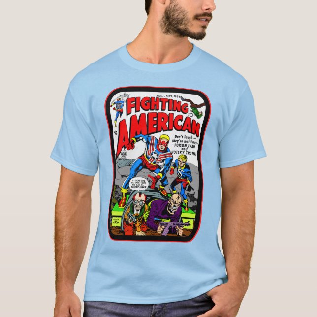 Camiseta 'Fighting American' dos anos 50  (Frente)