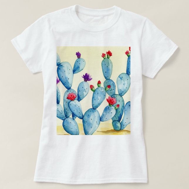 Camiseta Figo-da-índia comum (Frente do Design)