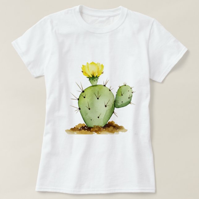 Camiseta Figo-da-índia comum (Frente do Design)