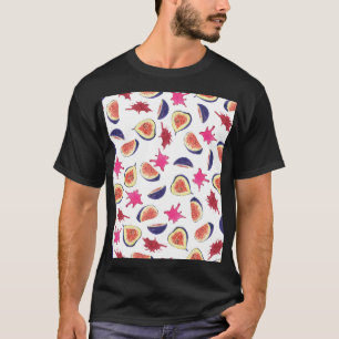 Camiseta Figos Frescos - Cor d'água do Sumo Rosa