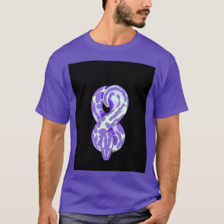 Camiseta Figura 8 - Gráfico de Cobra de Iridescente Holográ