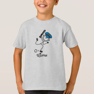 Camiseta Figura agente da polícia da vara