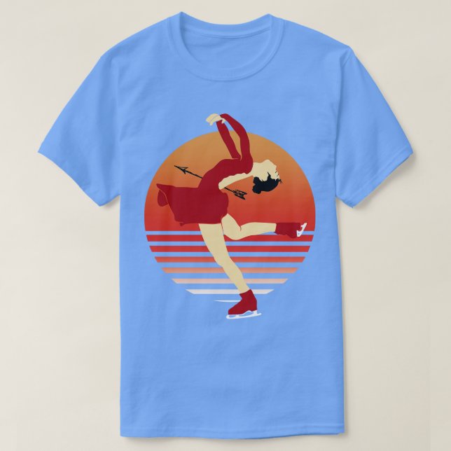 Camiseta Figura Arte De Pé Na Dança De Gelo (Frente do Design)