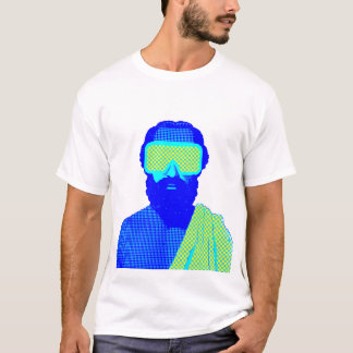 Camiseta Figura Barbada Futurista Pixelada Retro