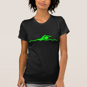 Camiseta Figura da natação - verde