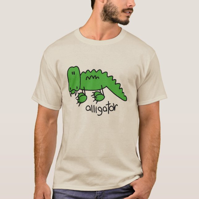 Camiseta Figura da vara do jacaré (Frente)