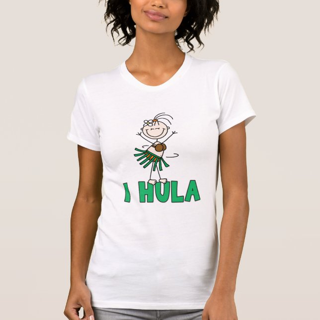 Camiseta Figura da vara mim t-shirt e presentes de Hula (Frente)